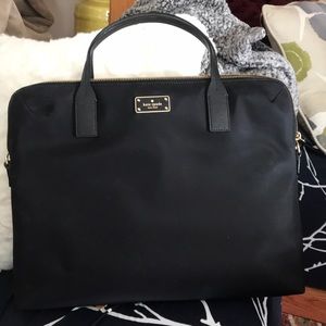 NWOT Black Kate Spade Laptop Bag
